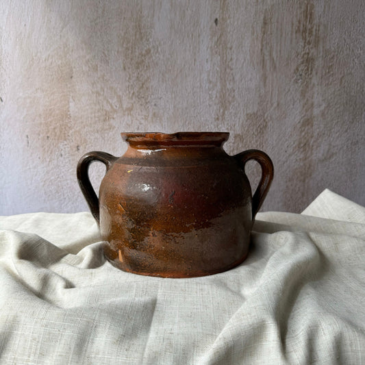 Hungarian Primitive Jug, Vintage Vase, Rustic Pottery Pitcher, Home Decor Gift, Historic Vessel, Antique Clay Vase, Farmhouse Decor