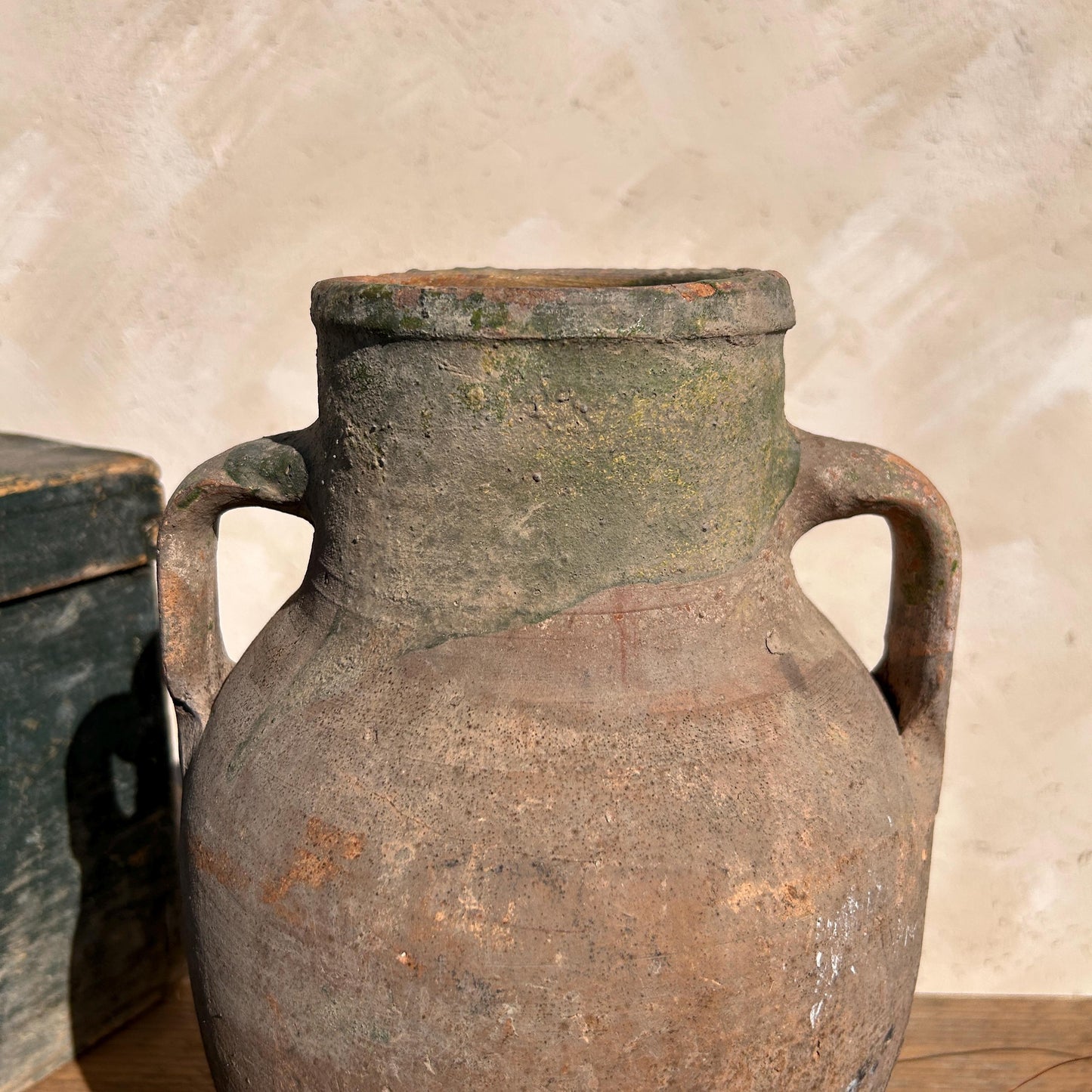 Clay vase, rustic vase, earthenware vase, pottery vase,  wabi sabi pottery, vase, primitive vessel, primitive vase, vessel, earthenware, rustic vessel, clay pot, large terracotta pot, france pottery, antique olive jar, flower vase, france conflit pot