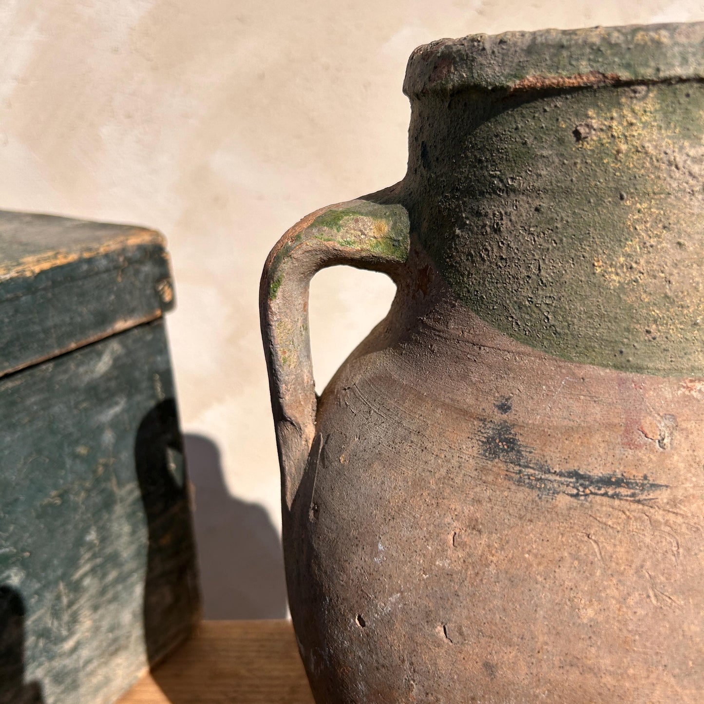 Clay vase, rustic vase, earthenware vase, pottery vase,  wabi sabi pottery, vase, primitive vessel, primitive vase, vessel, earthenware, rustic vessel, clay pot, large terracotta pot, france pottery, antique olive jar, flower vase, france conflit pot