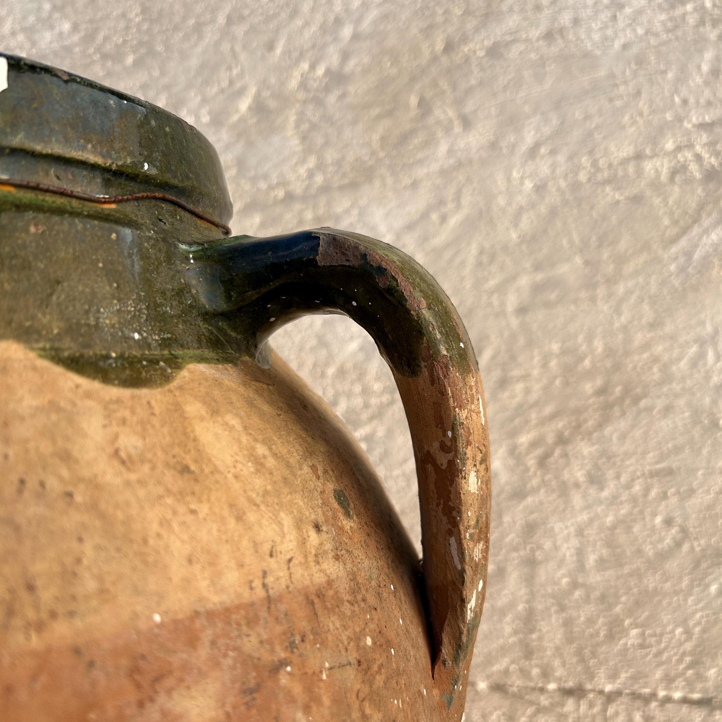 Clay vase, rustic vase, earthenware vase, pottery vase,  wabi sabi pottery, vase, primitive vessel, primitive vase, vessel, earthenware, rustic vessel, clay pot, large terracotta pot, france pottery, antique olive jar, flower vase, france conflit pot