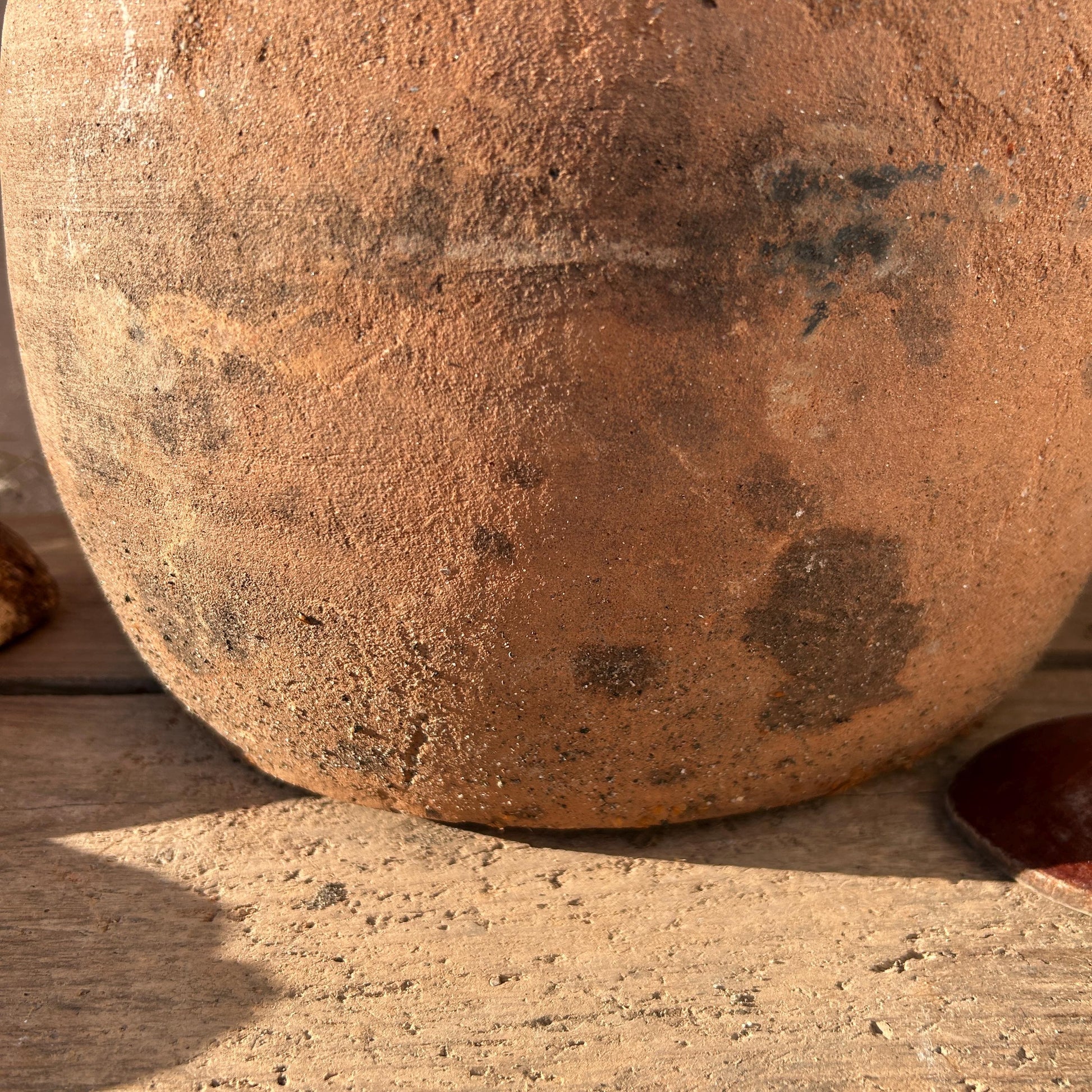 Clay vase, rustic vase, earthenware vase, pottery vase,  wabi sabi pottery, vase, primitive vessel, primitive vase, vessel, earthenware, rustic vessel, clay pot, large terracotta pot, france pottery, antique olive jar, flower vase, france conflit pot