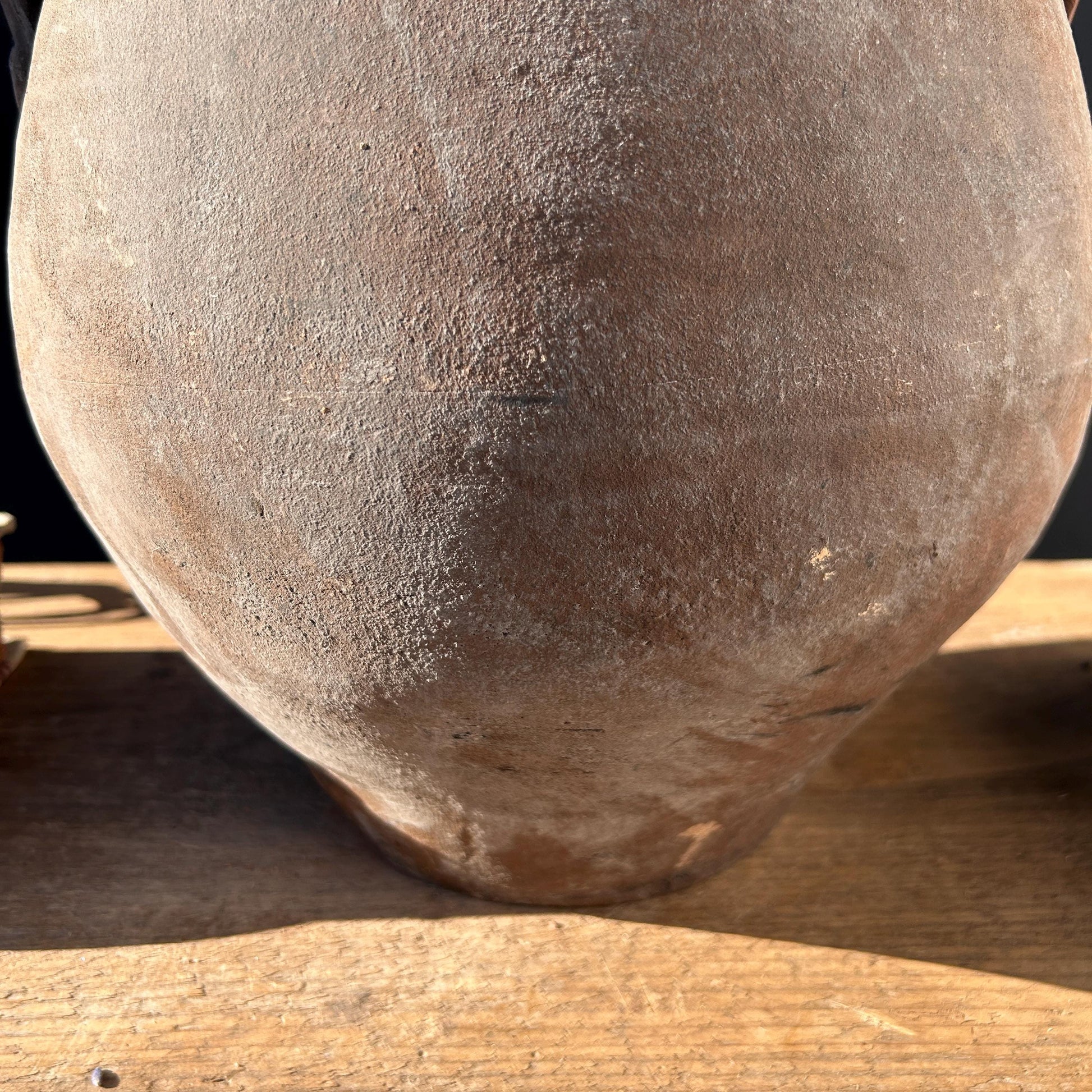 Clay vase, rustic vase, earthenware vase, pottery vase,  wabi sabi pottery, vase, primitive vessel, primitive vase, vessel, earthenware, rustic vessel, clay pot, large terracotta pot, france pottery, antique olive jar, flower vase, france conflit pot