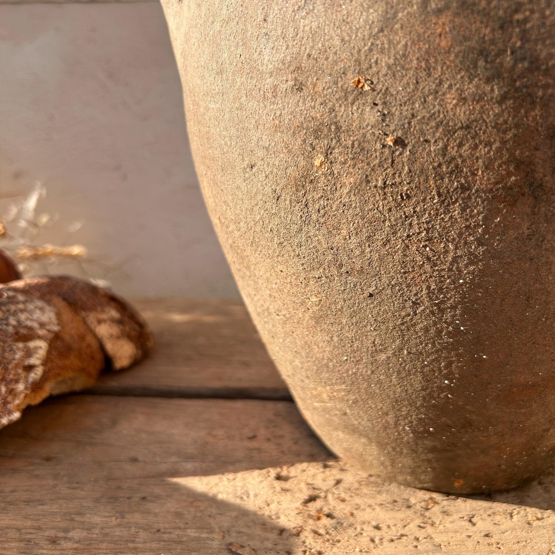 Clay vase, rustic vase, earthenware vase, pottery vase,  wabi sabi pottery, vase, primitive vessel, primitive vase, vessel, earthenware, rustic vessel, clay pot, large terracotta pot, france pottery, antique olive jar, flower vase, france conflit pot