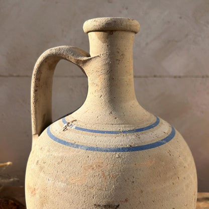 Clay vase, rustic vase, earthenware vase, pottery vase,  wabi sabi pottery, vase, primitive vessel, primitive vase, vessel, earthenware, rustic vessel, clay pot, large terracotta pot, france pottery, antique olive jar, flower vase, france conflit pot