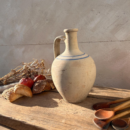 Clay vase, rustic vase, earthenware vase, pottery vase,  wabi sabi pottery, vase, primitive vessel, primitive vase, vessel, earthenware, rustic vessel, clay pot, large terracotta pot, france pottery, antique olive jar, flower vase, france conflit pot